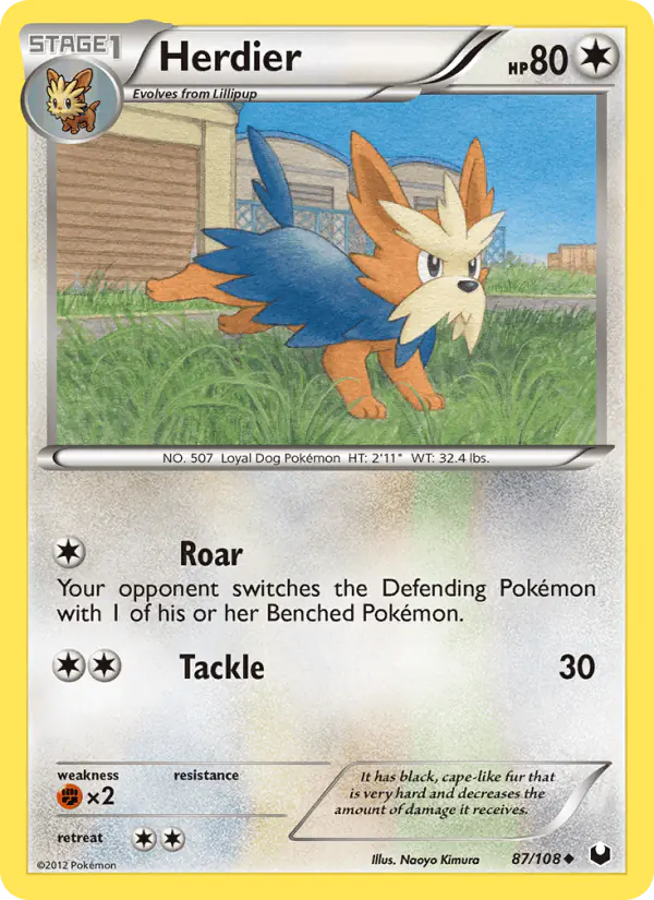 Carta Herdier 87/108 de Dark Explorers