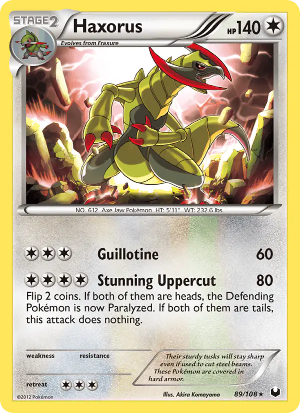 Carta Haxorus 89/108 de Dark Explorers