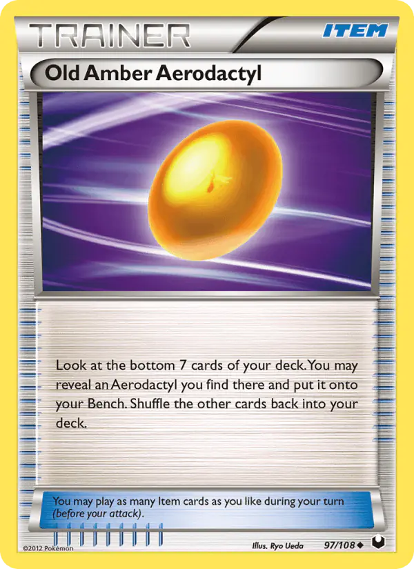 Carta Old Amber Aerodactyl 97/108 de Dark Explorers