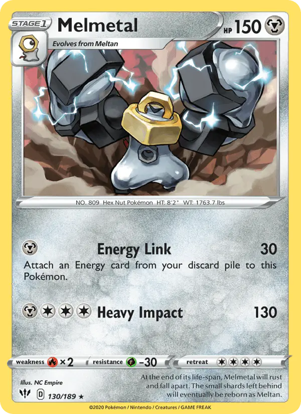 Carta Melmetal 130/189 de Darkness Ablaze