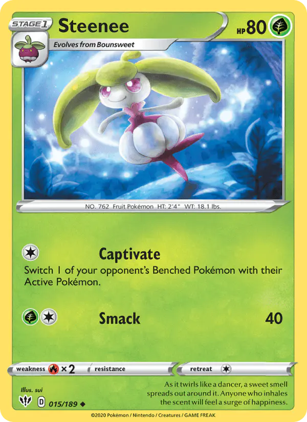 Carta Steenee 015/189 de Darkness Ablaze