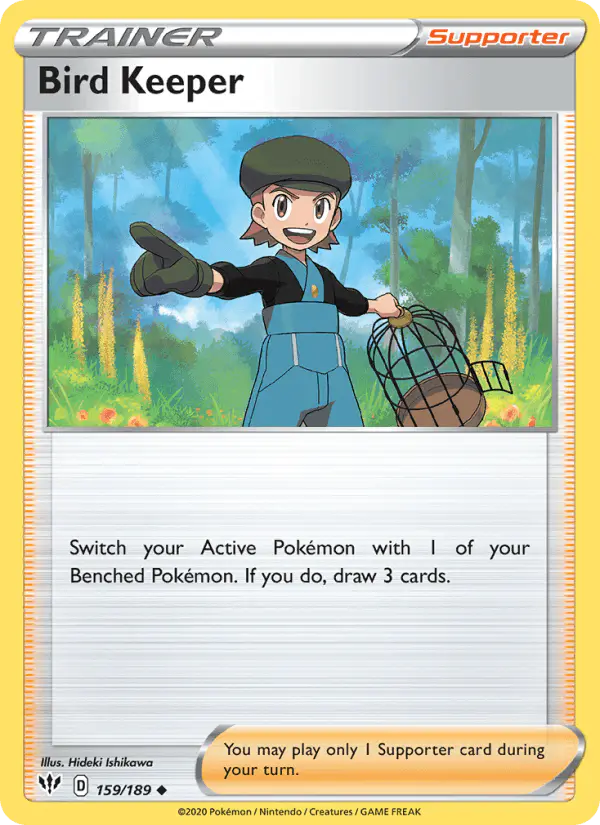 Carta Bird Keeper 159/189 de Darkness Ablaze