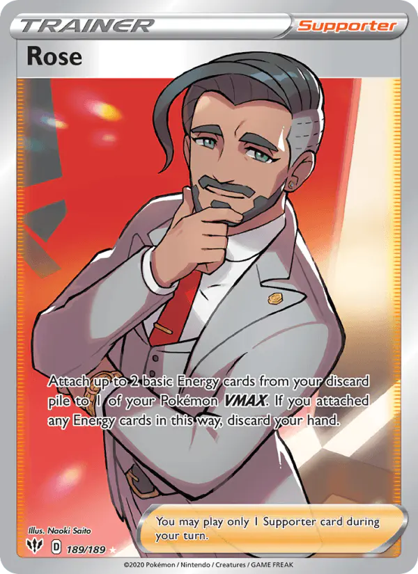 Carta Rose 189/189 de Darkness Ablaze
