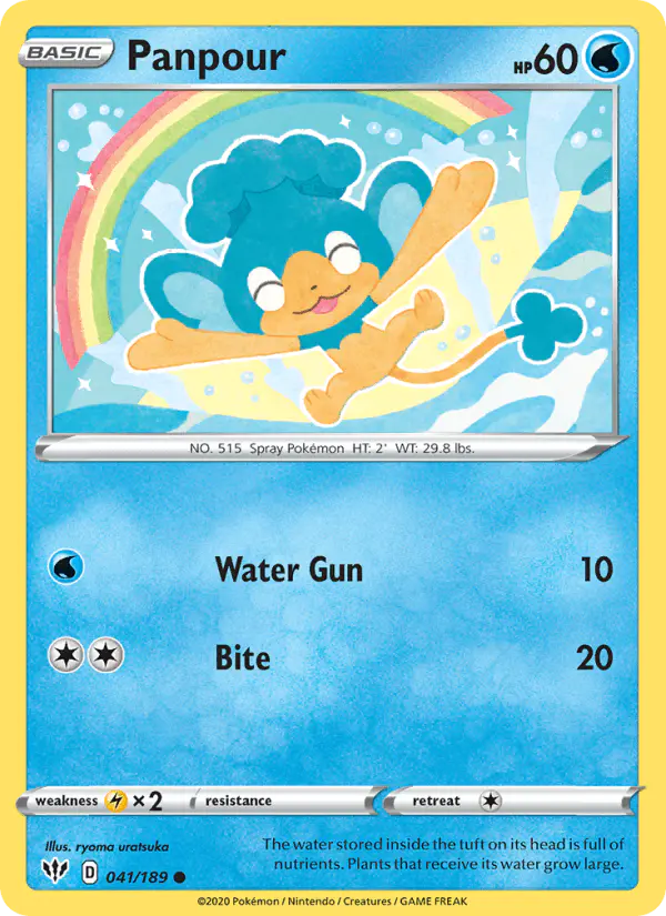 Carta Panpour 041/189 de Darkness Ablaze