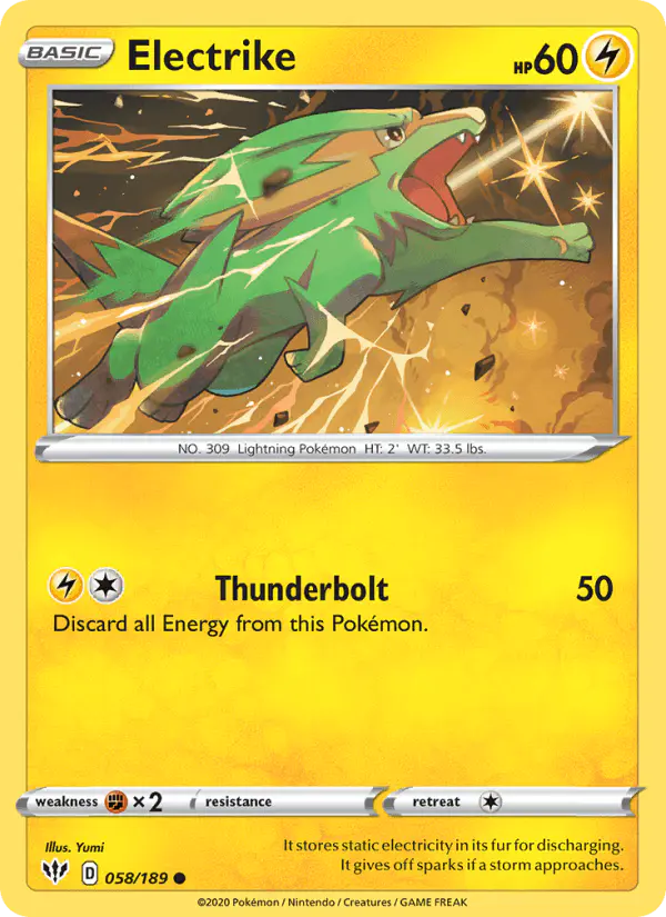 Carta Electrike 058/189 de Darkness Ablaze