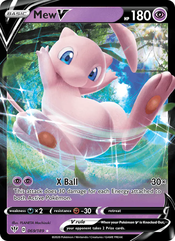 Carta Mew V 069/189 de Darkness Ablaze