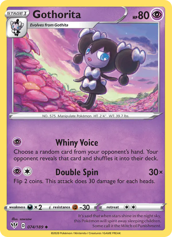 Carta Gothorita 074/189 de Darkness Ablaze