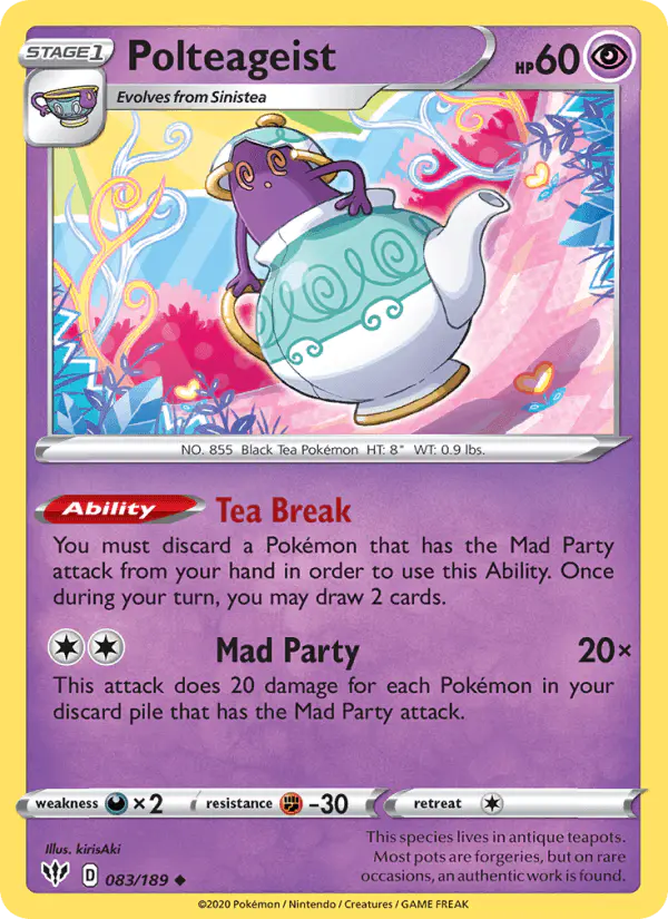 Carta Polteageist 083/189 de Darkness Ablaze
