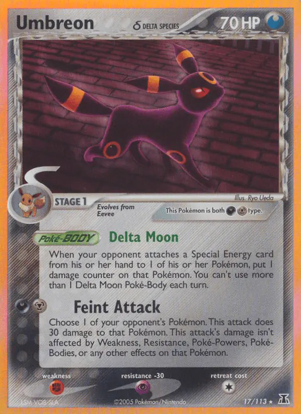 Carta Umbreon δ 17/113 de Delta Species