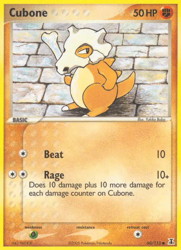 Carta Cubone 60/113 de Delta Species