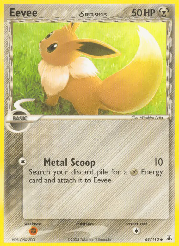 Carta Eevee δ 68/113 de Delta Species