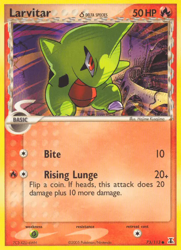 Carta Larvitar δ 73/113 de Delta Species