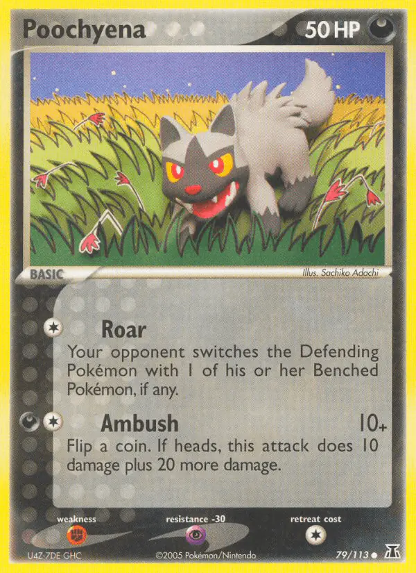 Carta Poochyena 79/113 de Delta Species