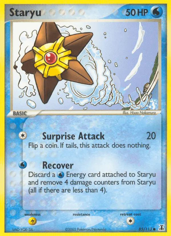 Carta Staryu 85/113 de Delta Species