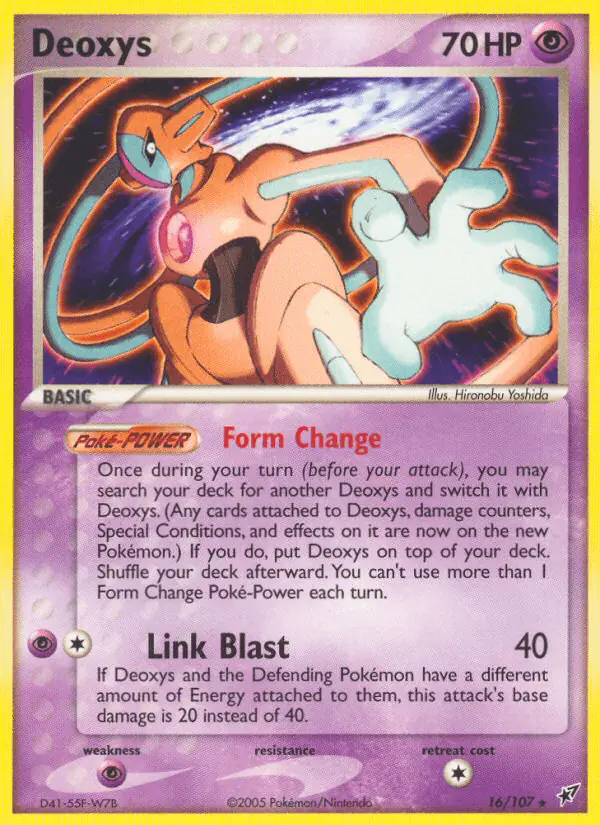 Carta Deoxys 16/107 de Deoxys