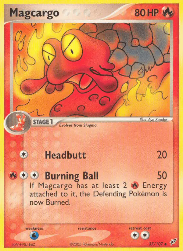Carta Magcargo 37/107 de Deoxys