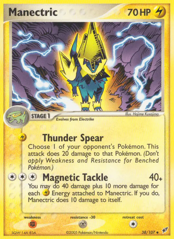 Carta Manectric 38/107 de Deoxys