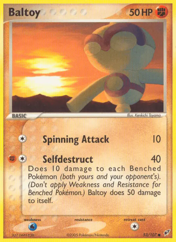 Carta Baltoy 53/107 de Deoxys