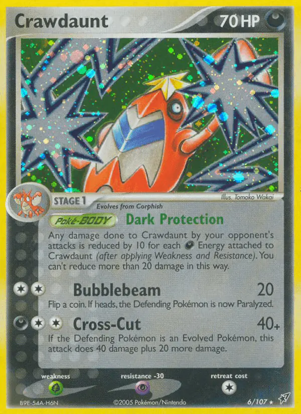 Carta Crawdaunt 6/107 de Deoxys