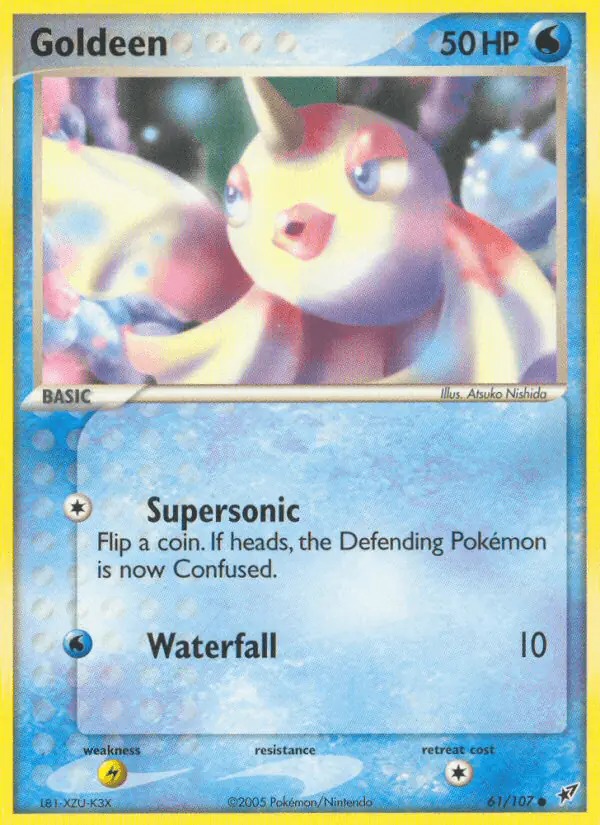 Carta Goldeen 61/107 de Deoxys