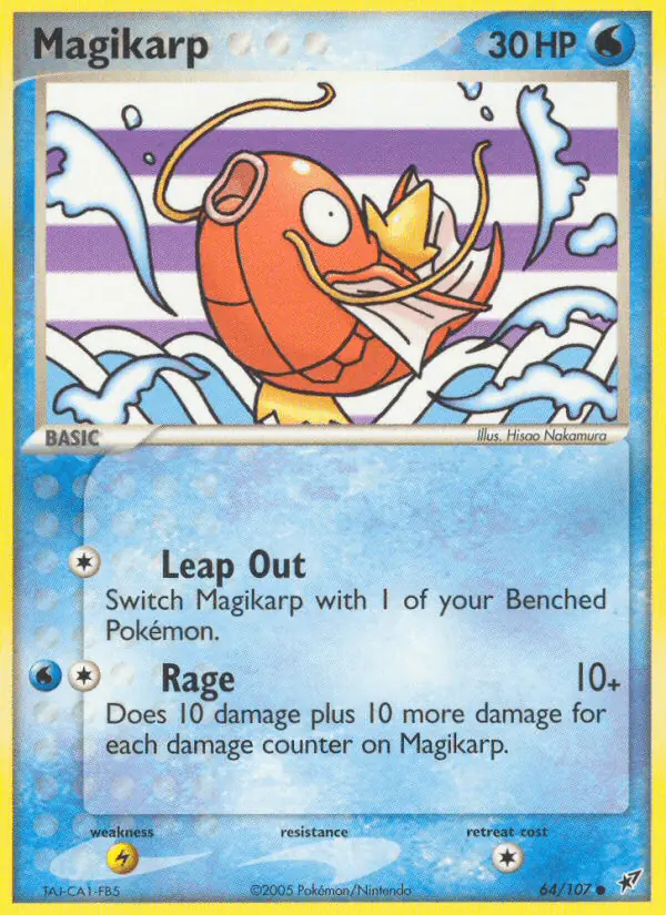 Carta Magikarp 64/107 de Deoxys