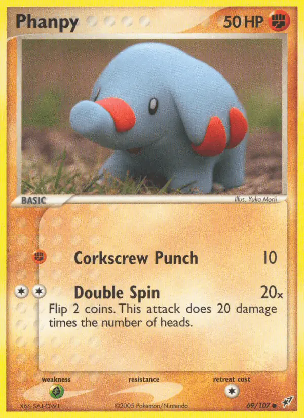 Carta Phanpy 69/107 de Deoxys