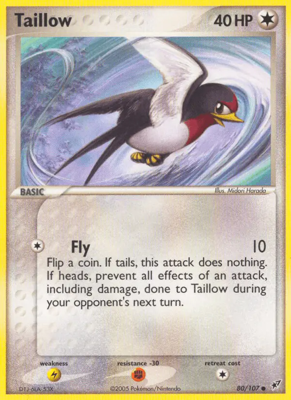 Carta Taillow 80/107 de Deoxys