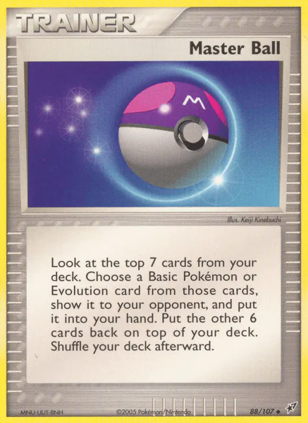 Carta Master Ball 88/107 de Deoxys