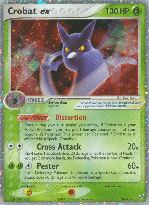 Carta Crobat ex 96/107 de Deoxys