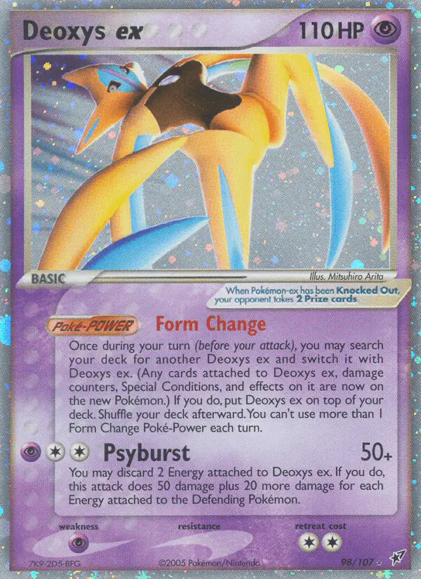 Carta Deoxys ex 98/107 de Deoxys