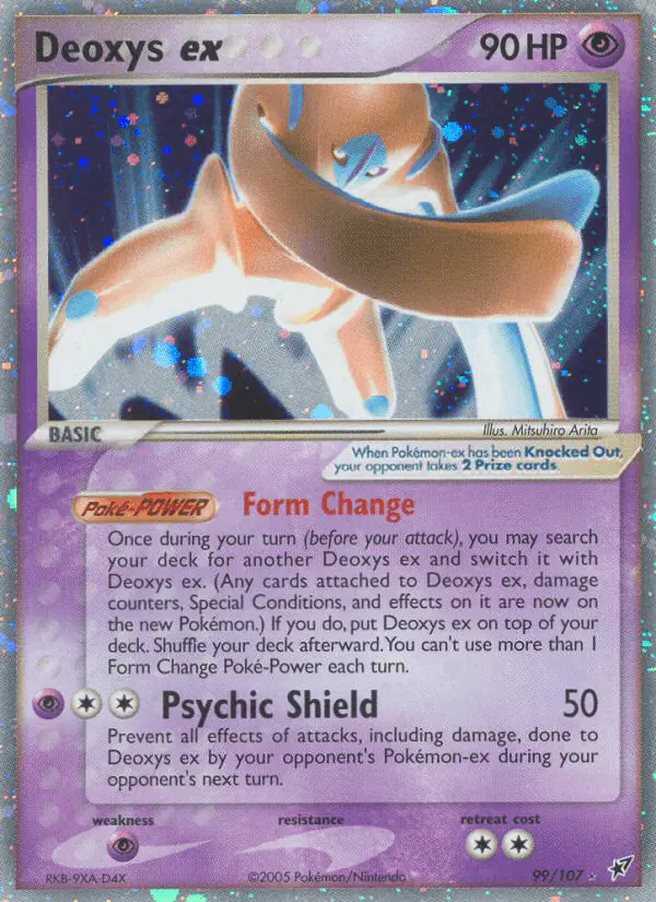 Carta Deoxys ex 99/107 de Deoxys