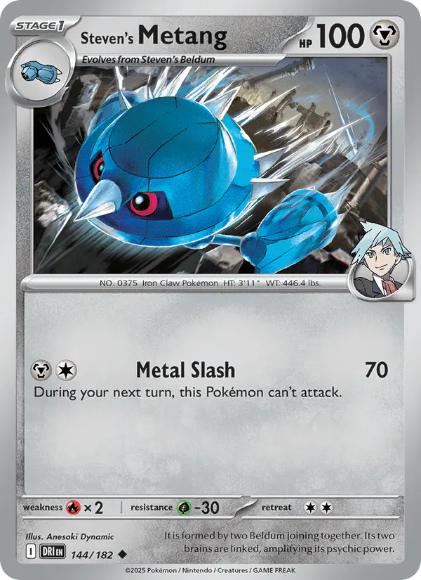Carta Steven's Metang 144/182 de Destined Rivals