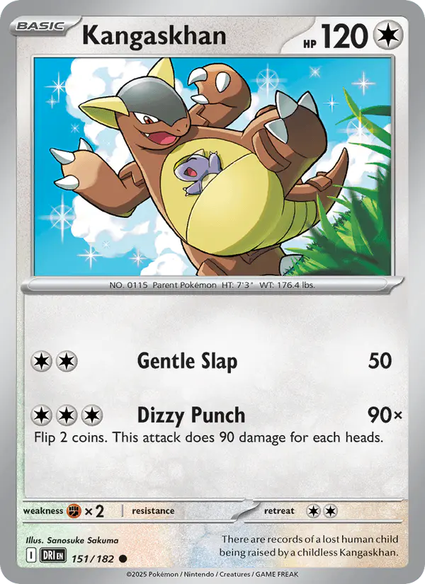 Carta Kangaskhan 151/182 de Destined Rivals