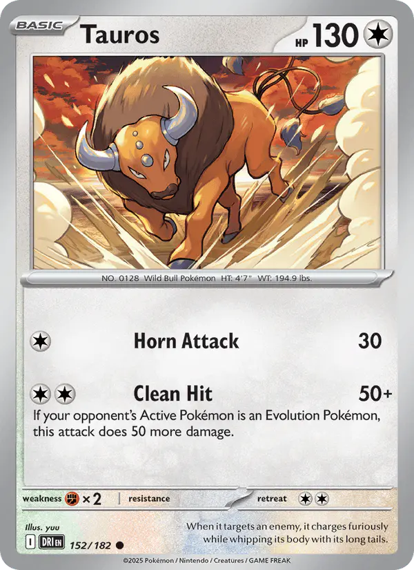 Carta Tauros 152/182 de Destined Rivals