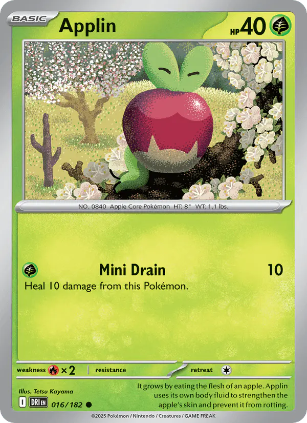 Carta Applin 016/182 de Destined Rivals