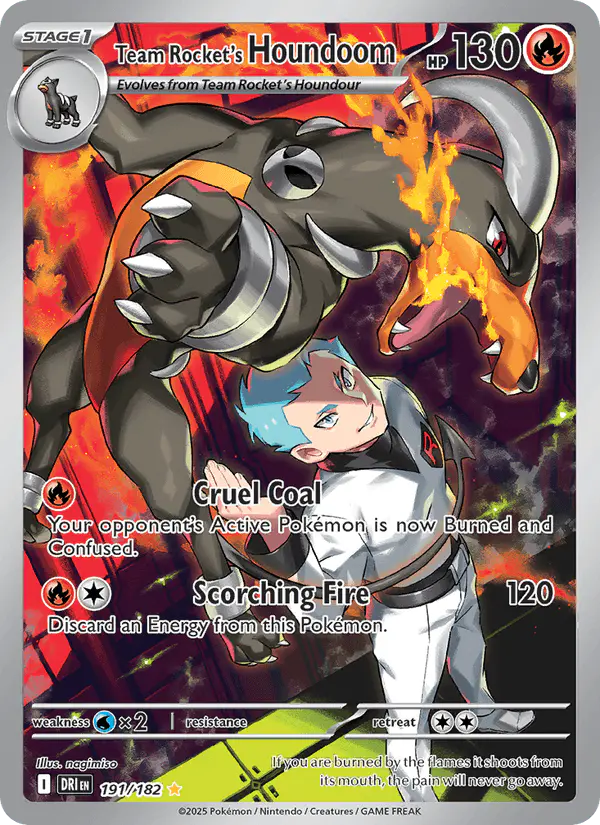 Carta Team Rocket's Houndoom 191/182 de Destined Rivals