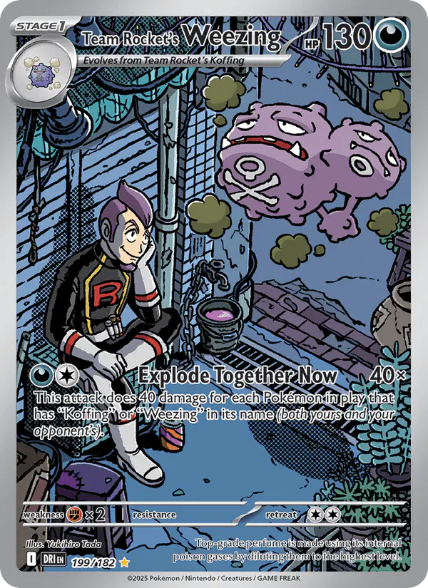 Carta Team Rocket's Weezing 199/182 de Destined Rivals
