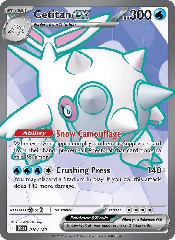Carta Cetitan ex 210/182 de Destined Rivals