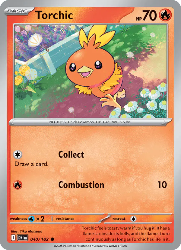 Carta Torchic 040/182 de Destined Rivals