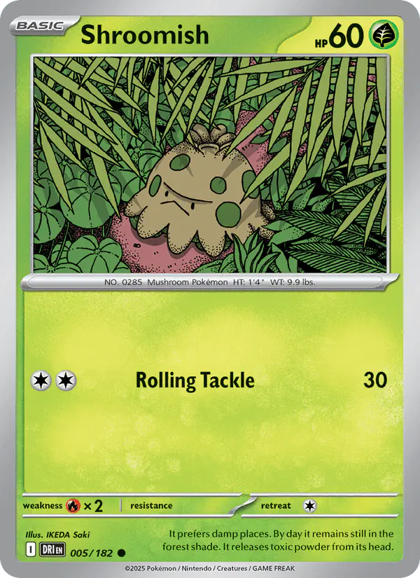 Carta Shroomish 005/182 de Destined Rivals