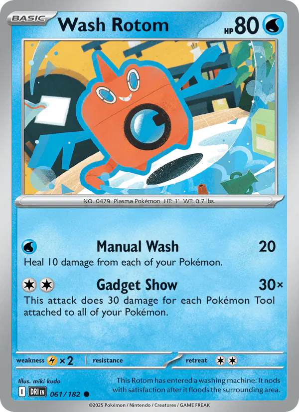 Carta Wash Rotom 061/182 de Destined Rivals