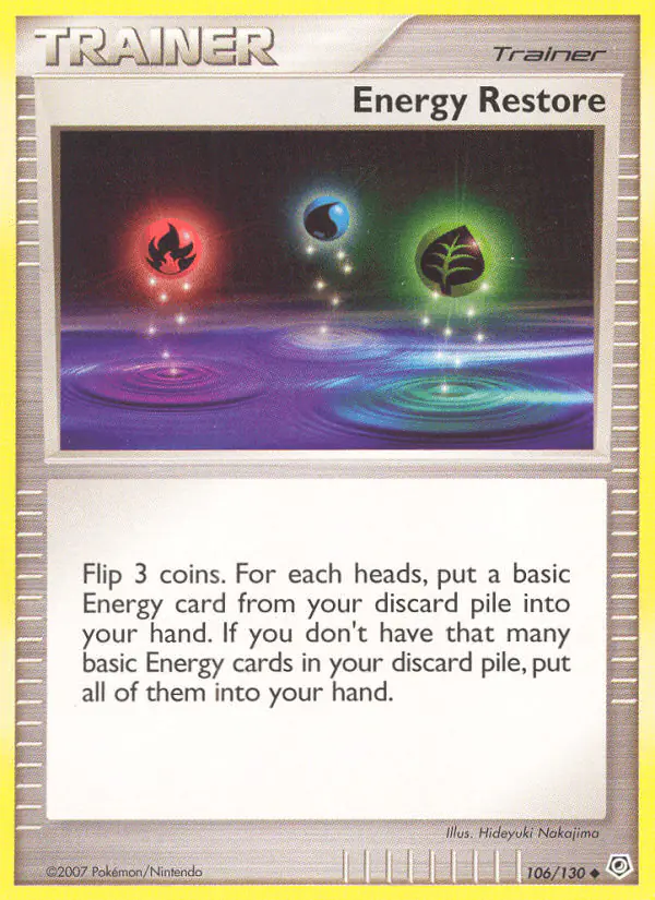 Carta Energy Restore 106/130 de Diamond & Pearl