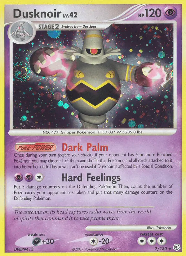 Carta Dusknoir 2/130 de Diamond & Pearl