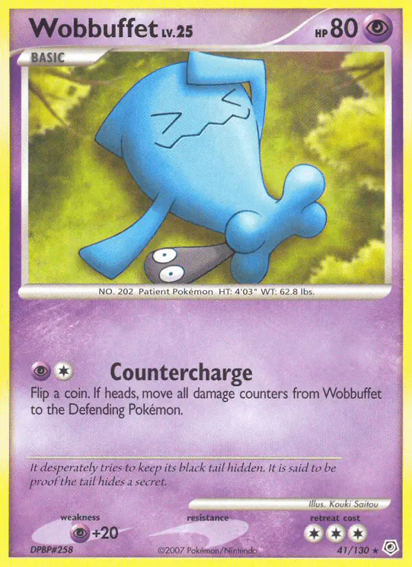 Carta Wobbuffet 41/130 de Diamond & Pearl