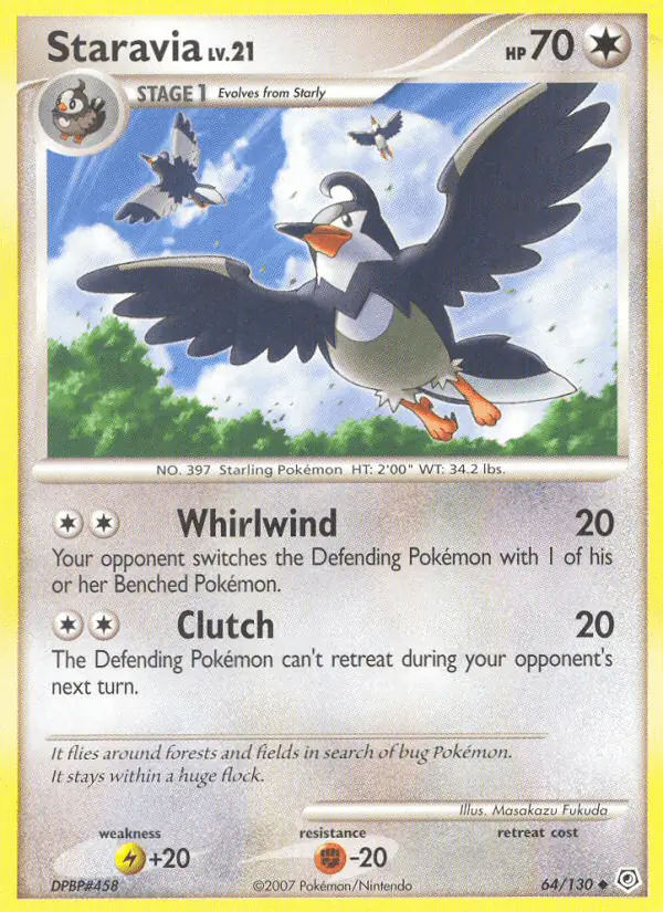 Carta Staravia 64/130 de Diamond & Pearl