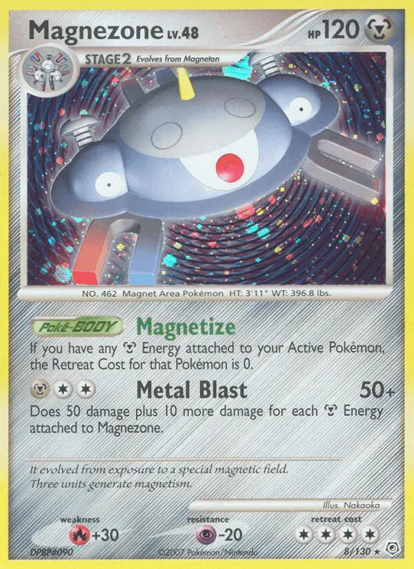 Carta Magnezone 8/130 de Diamond & Pearl