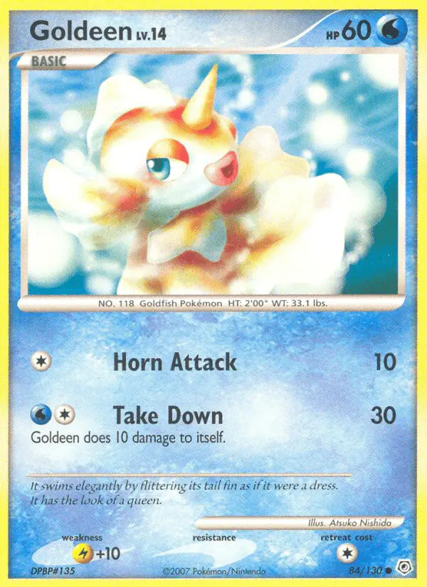 Carta Goldeen 84/130 de Diamond & Pearl