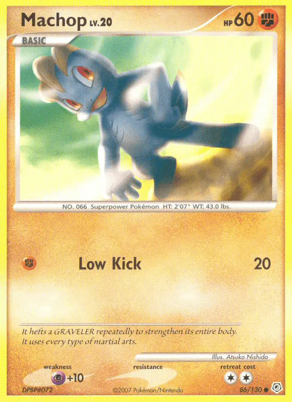 Carta Machop 86/130 de Diamond & Pearl
