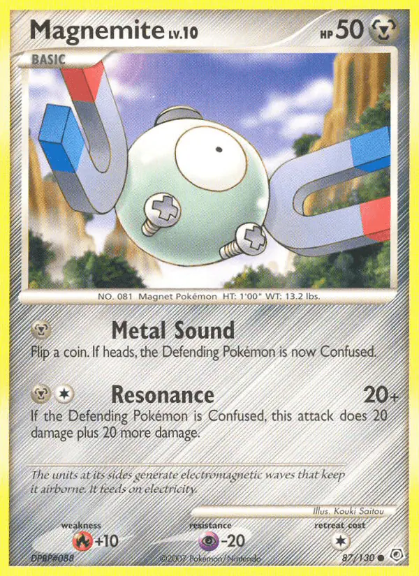 Carta Magnemite 87/130 de Diamond & Pearl