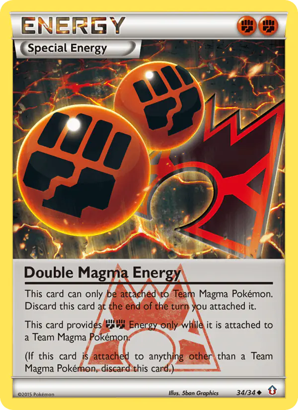 Carta Double Magma Energy 34/34 de Double Crisis